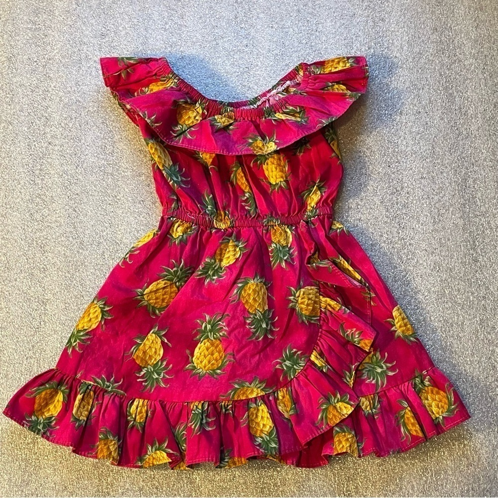 Hawaii Station Made in Hawaii Little Girls size 1  pineapple ruffle Dress